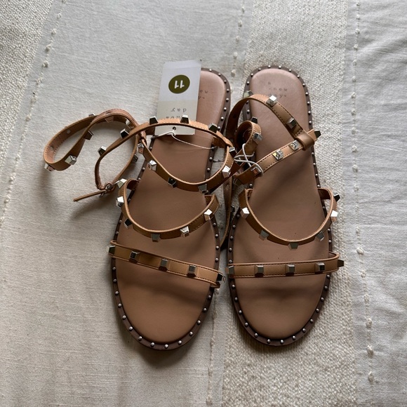 A New Day, Women’s Astrid/Tan/Nude studded sandal. - Picture 4 of 4